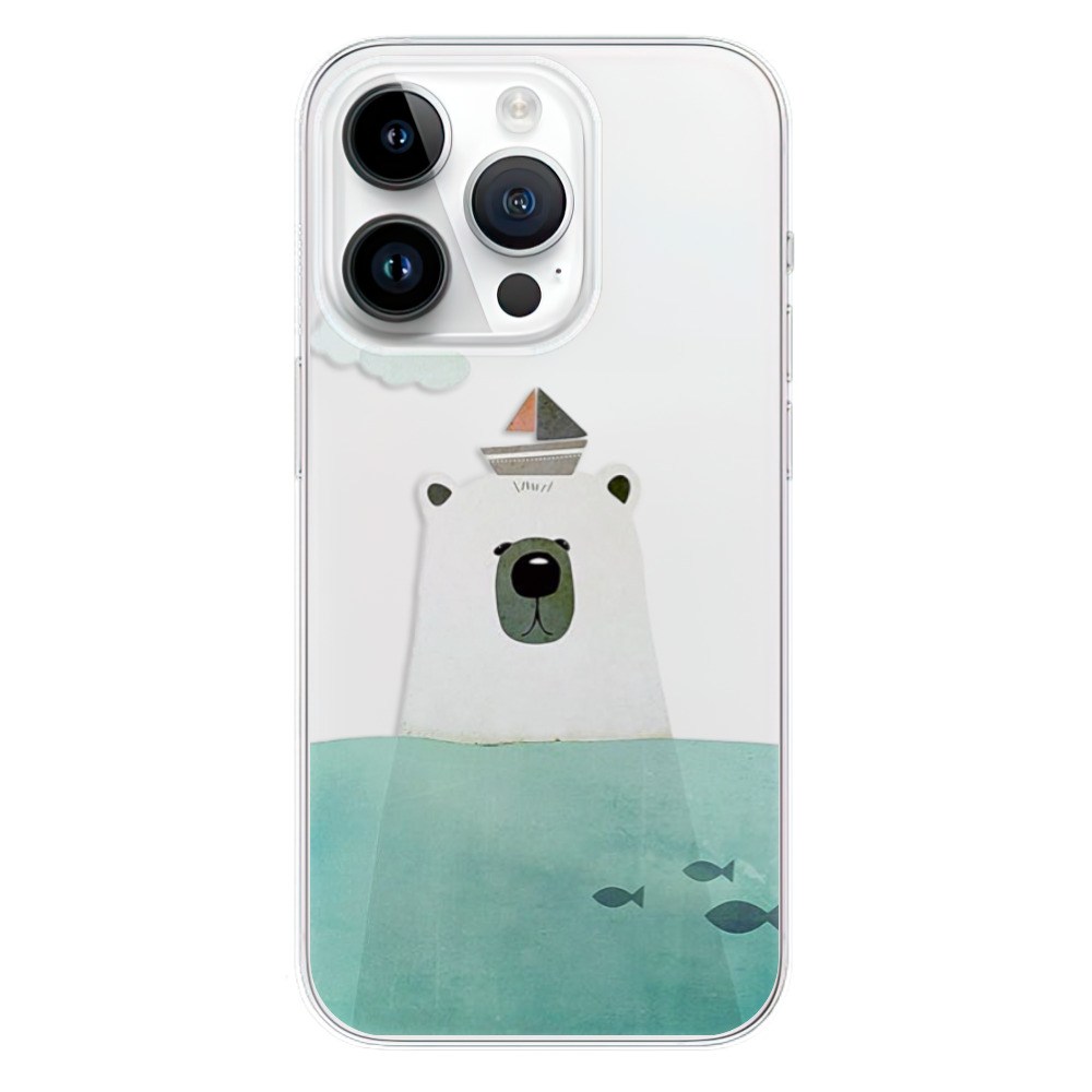 Silikonové odolné pouzdro iSaprio Bear With Boat na mobil Apple iPhone 15 Pro (Odolný silikonový kryt, obal, pouzdro iSaprio Bear With Boat na mobilní telefon Apple iPhone 15 Pro)