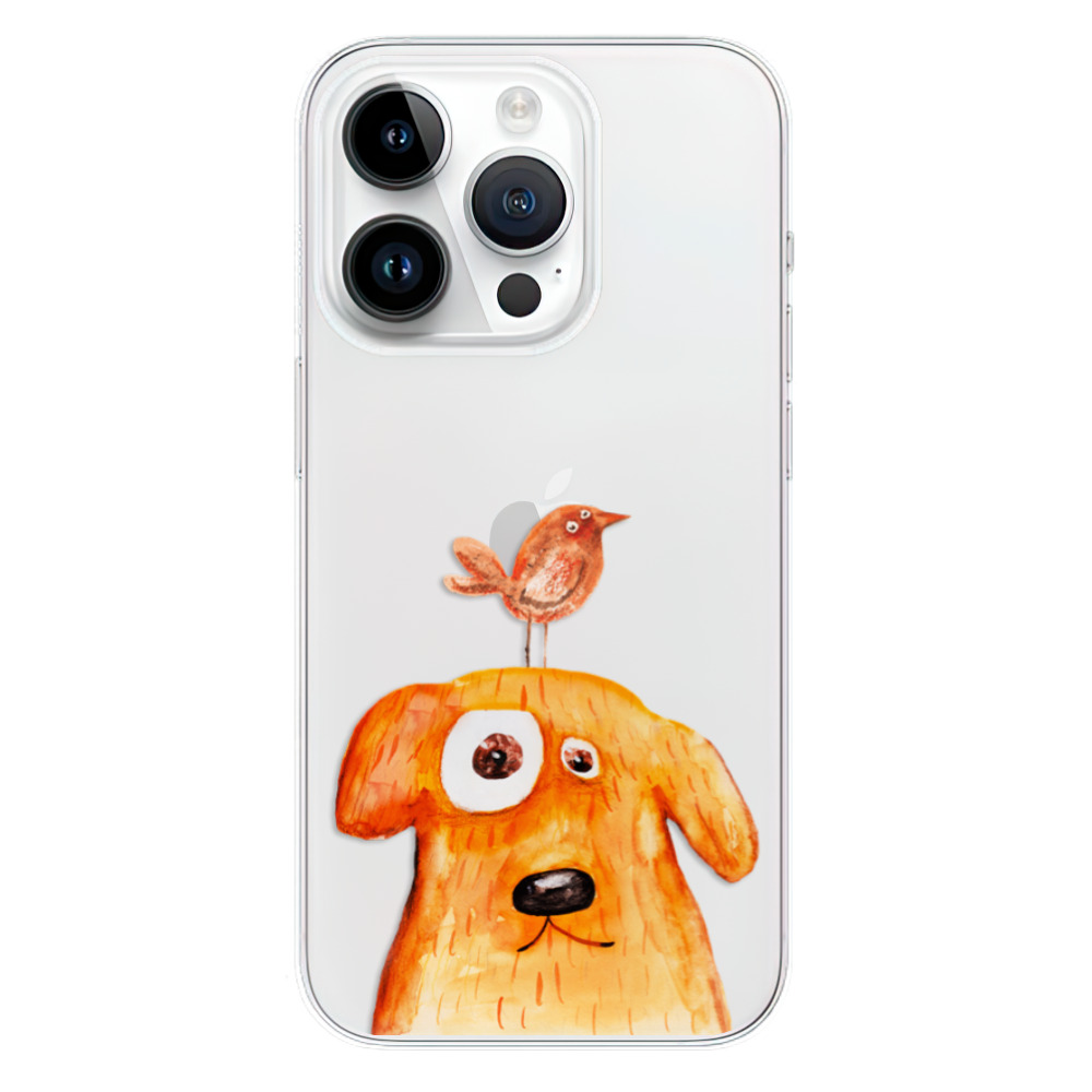 Silikonové odolné pouzdro iSaprio Dog And Bird na mobil Apple iPhone 15 Pro (Odolný silikonový kryt, obal, pouzdro iSaprio Dog And Bird na mobilní telefon Apple iPhone 15 Pro)