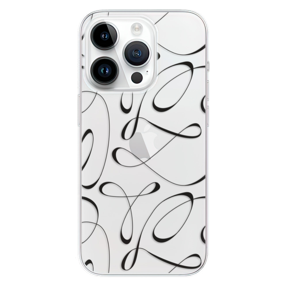 Silikonové odolné pouzdro iSaprio Fancy - black na mobil Apple iPhone 15 Pro (Odolný silikonový kryt, obal, pouzdro iSaprio Fancy - black na mobilní telefon Apple iPhone 15 Pro)