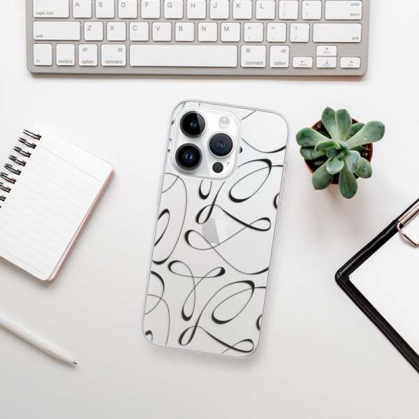 Silikonové pouzdro iSaprio - Apple iPhone 15 Pro - Fancy black