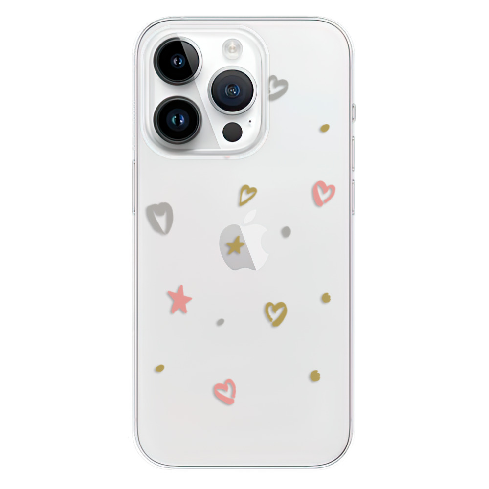 Silikonové odolné pouzdro iSaprio Lovely Pattern na mobil Apple iPhone 15 Pro (Odolný silikonový kryt, obal, pouzdro iSaprio Lovely Pattern na mobilní telefon Apple iPhone 15 Pro)