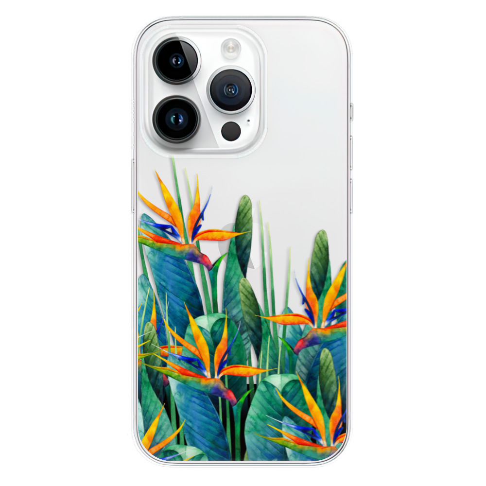 Odolné silikonové pouzdro iSaprio - Exotic Flowers - iPhone 15 Pro