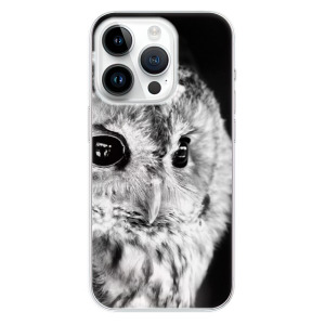 Silikonové pouzdro iSaprio - Apple iPhone 15 Pro - BW Owl