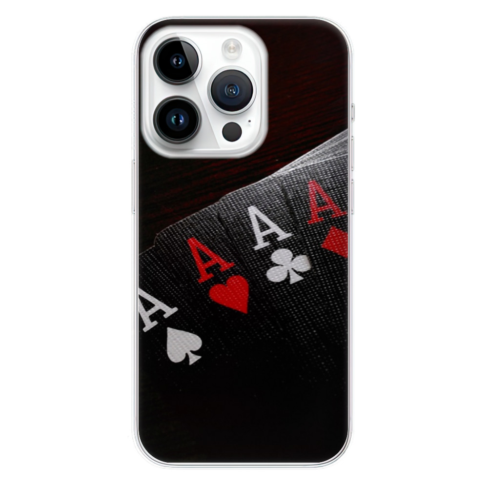 Silikonové odolné pouzdro iSaprio Poker na mobil Apple iPhone 15 Pro (Odolný silikonový kryt, obal, pouzdro iSaprio Poker na mobilní telefon Apple iPhone 15 Pro)