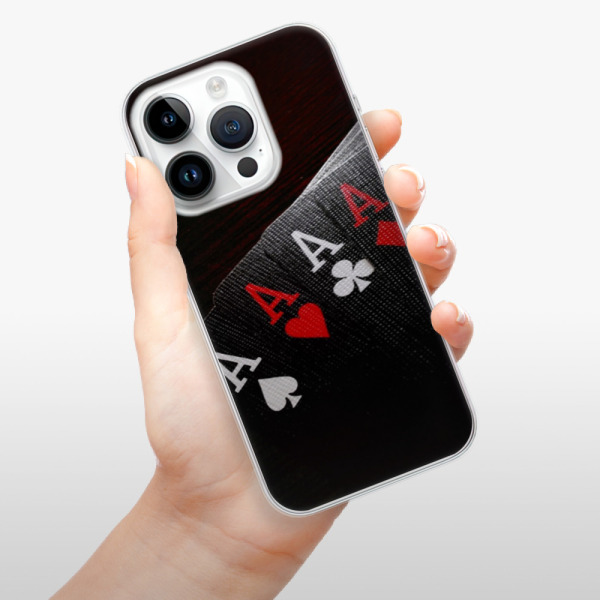 Silikonové pouzdro iSaprio - Apple iPhone 15 Pro - Poker