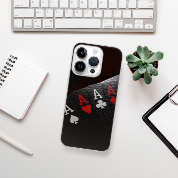 Silikonové pouzdro iSaprio - Apple iPhone 15 Pro - Poker
