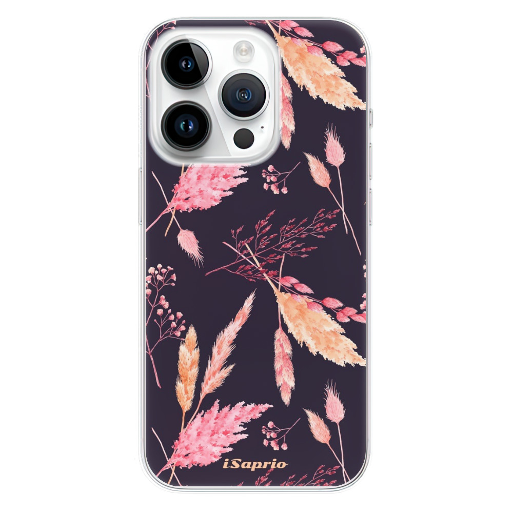 Odolné silikonové pouzdro iSaprio - Herbal Pattern - iPhone 15 Pro
