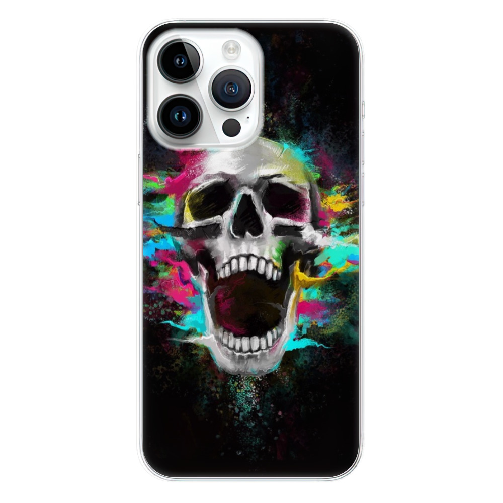 Odolné silikonové pouzdro iSaprio - Skull in Colors - iPhone 15 Pro Max