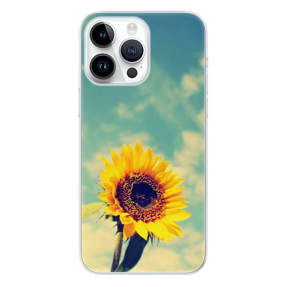 Silikonové odolné pouzdro iSaprio Sunflower 01 na mobil Apple iPhone 15 Pro Max (Odolný silikonový kryt, obal, pouzdro iSaprio Sunflower 01 na mobilní telefon Apple iPhone 15 Pro Max)