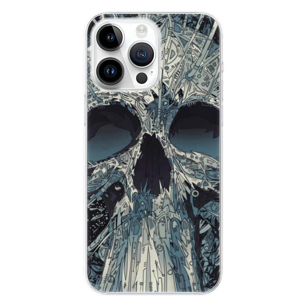 Odolné silikonové pouzdro iSaprio - Abstract Skull - iPhone 15 Pro Max