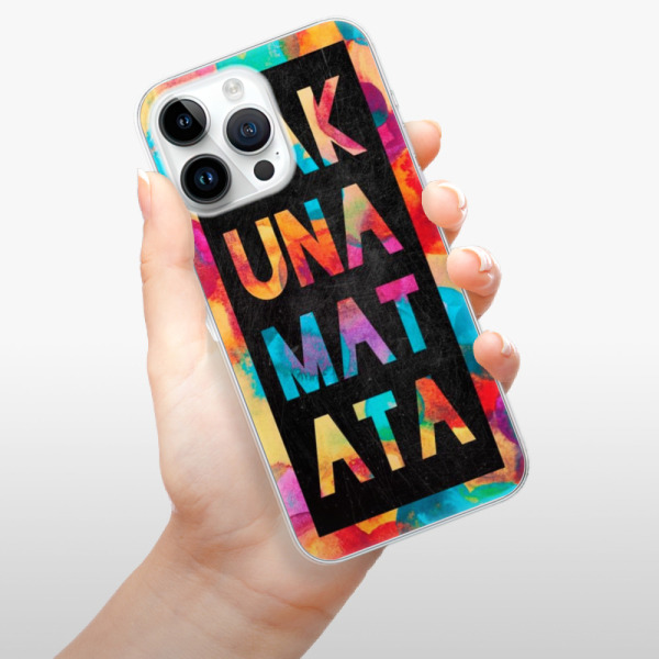 Silikonové pouzdro iSaprio - Apple iPhone 15 Pro Max - Hakuna Matata 01