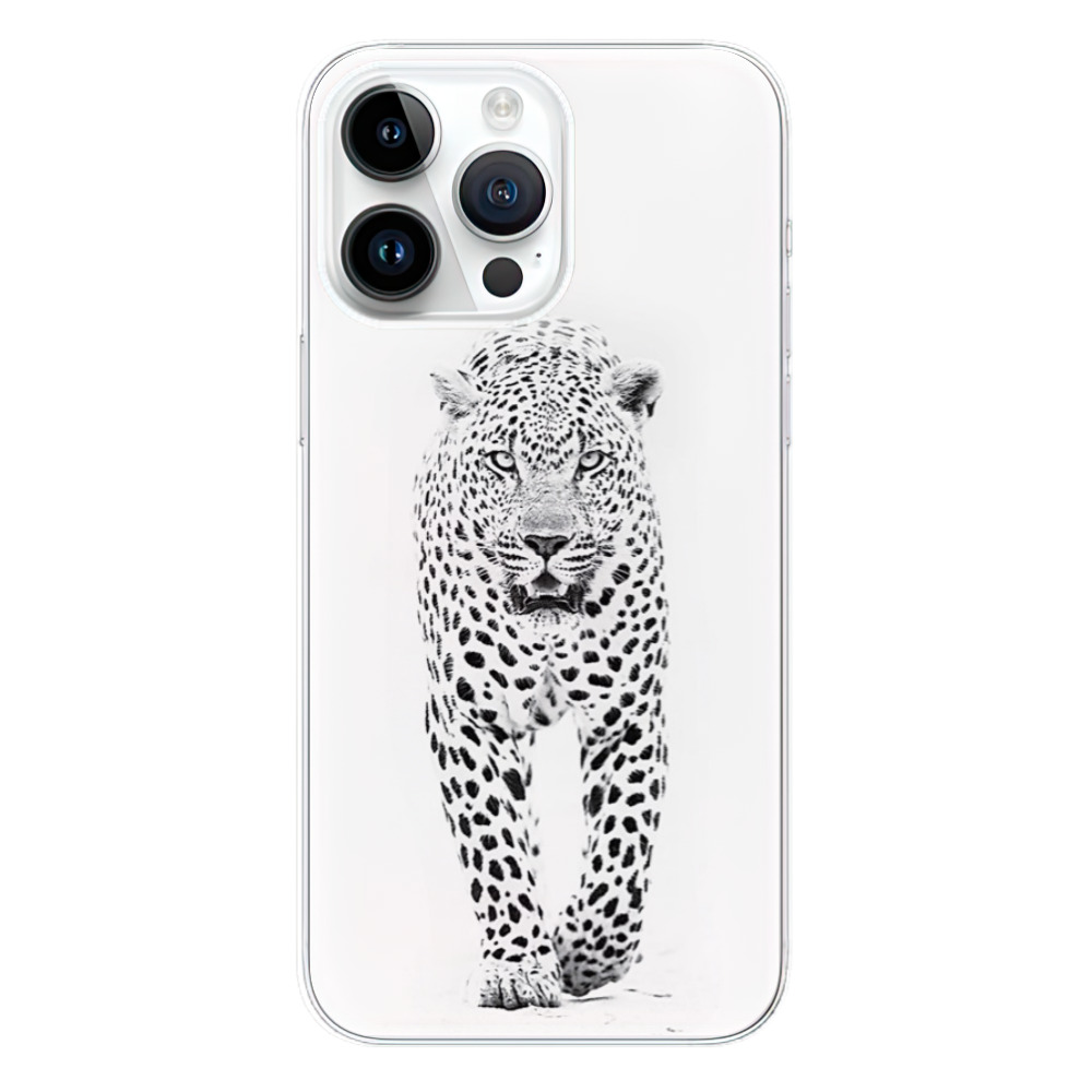 Silikonové odolné pouzdro iSaprio White Jaguar na mobil Apple iPhone 15 Pro Max (Odolný silikonový kryt, obal, pouzdro iSaprio White Jaguar na mobilní telefon Apple iPhone 15 Pro Max)