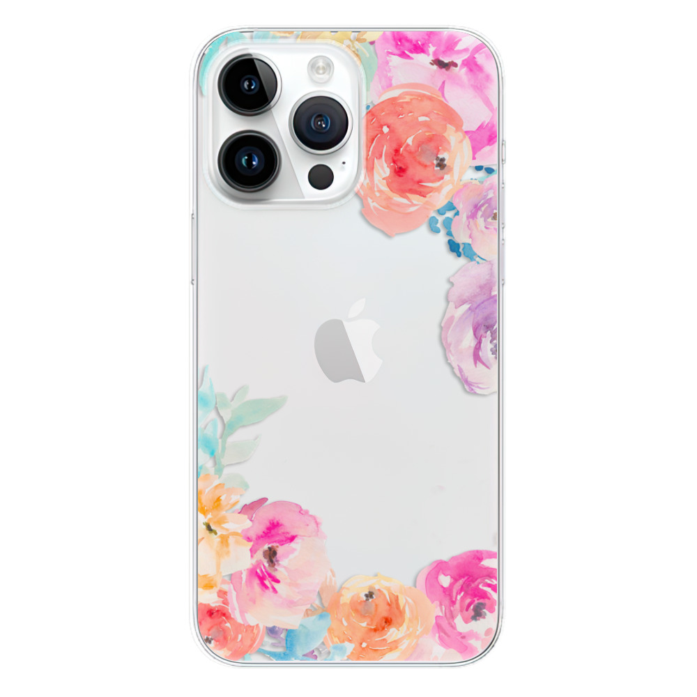 Odolné silikonové pouzdro iSaprio - Flower Brush - iPhone 15 Pro Max