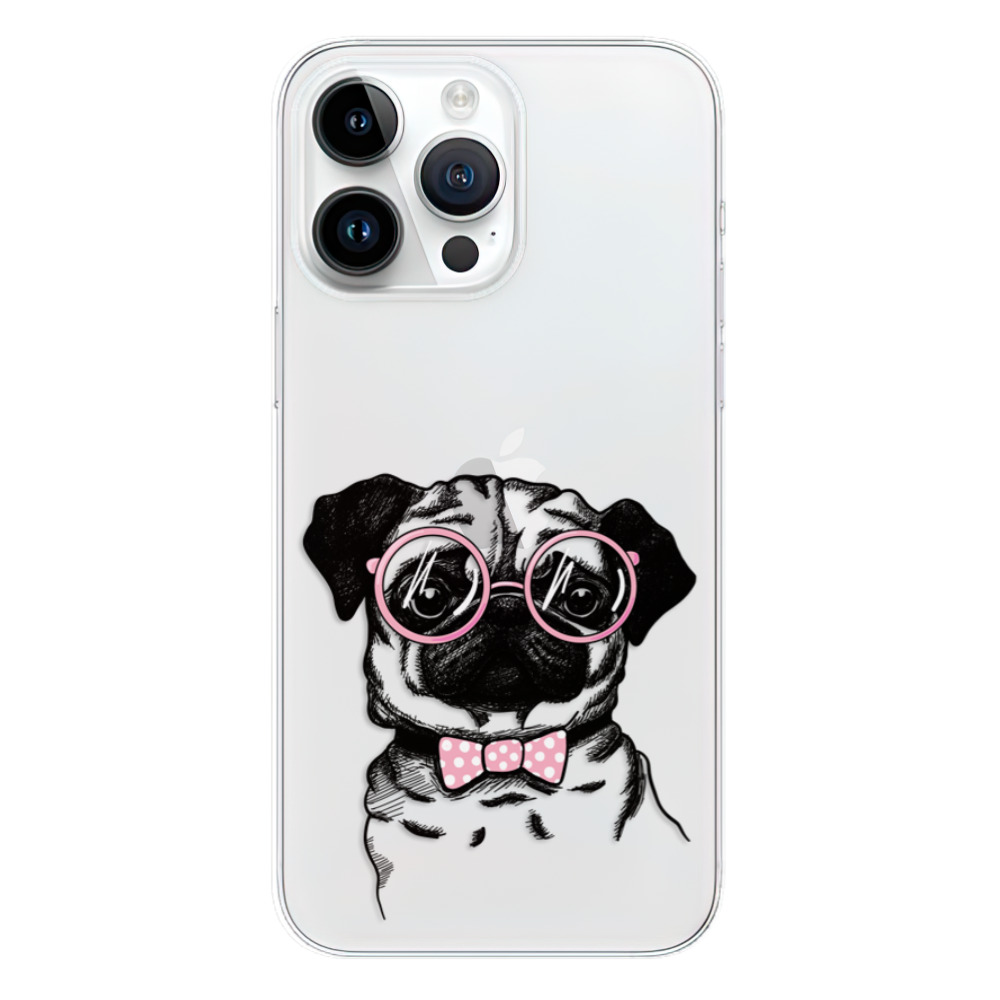 Silikonové odolné pouzdro iSaprio The Pug na mobil Apple iPhone 15 Pro Max (Odolný silikonový kryt, obal, pouzdro iSaprio The Pug na mobilní telefon Apple iPhone 15 Pro Max)