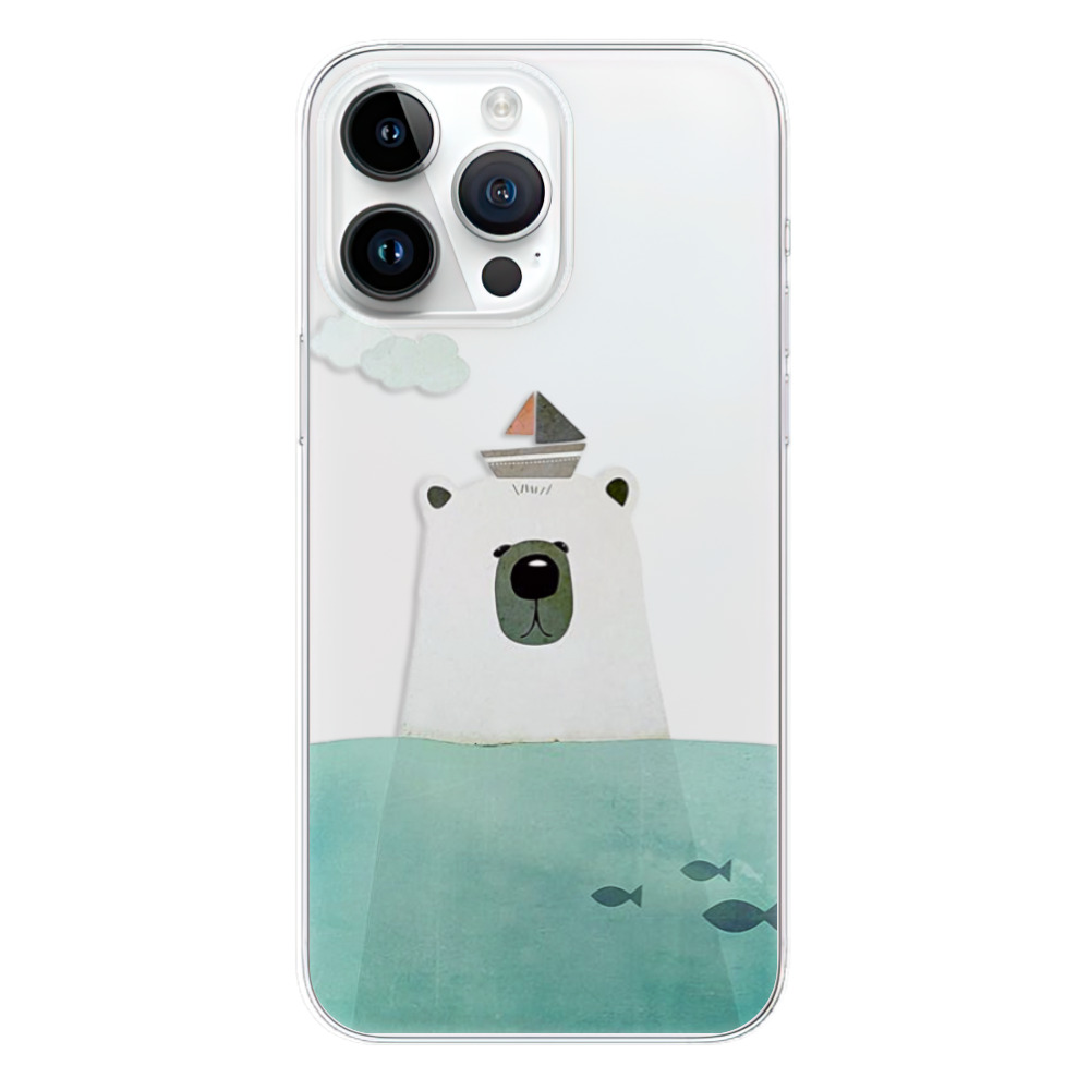 Silikonové odolné pouzdro iSaprio Bear With Boat na mobil Apple iPhone 15 Pro Max (Odolný silikonový kryt, obal, pouzdro iSaprio Bear With Boat na mobilní telefon Apple iPhone 15 Pro Max)