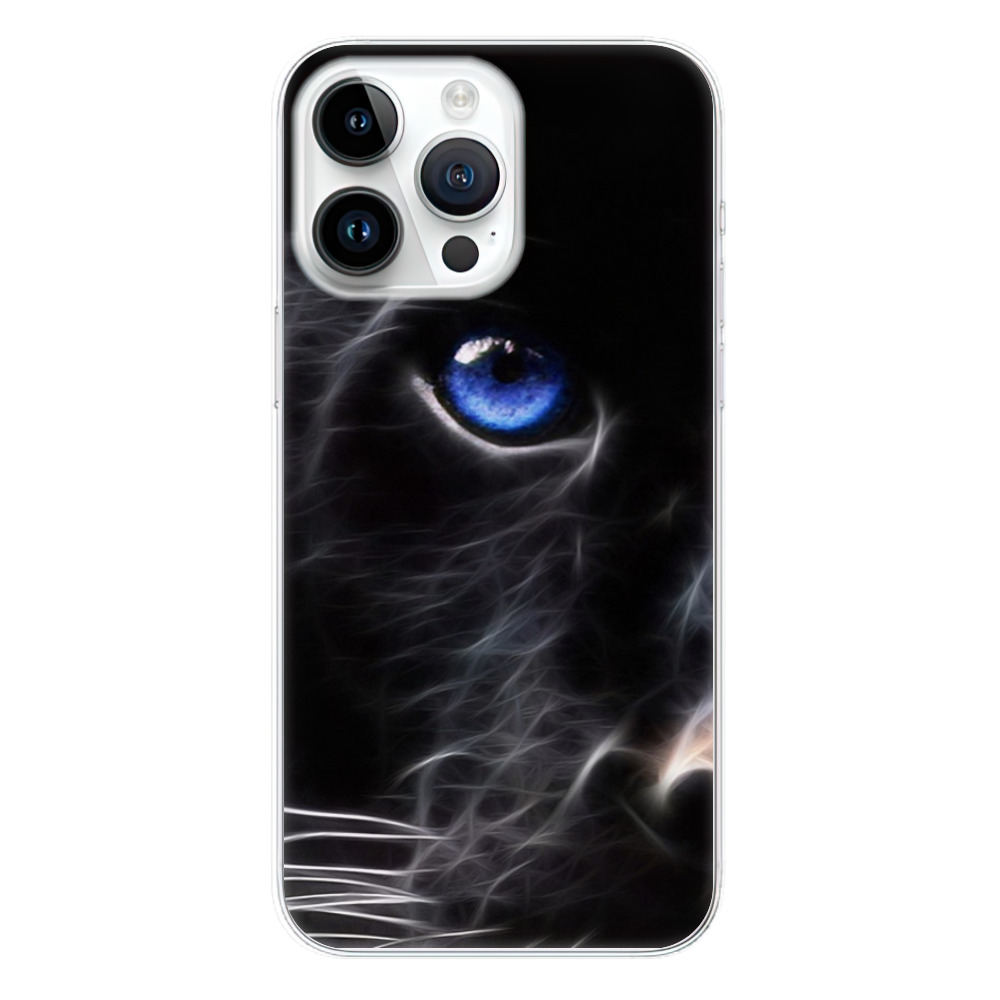 Silikonové odolné pouzdro iSaprio Black Puma na mobil Apple iPhone 15 Pro Max (Odolný silikonový kryt, obal, pouzdro iSaprio Black Puma na mobilní telefon Apple iPhone 15 Pro Max)