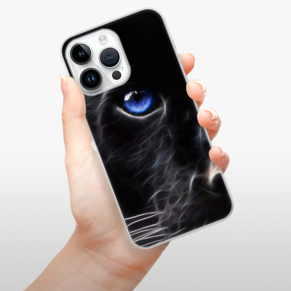 Silikonové pouzdro iSaprio - Apple iPhone 15 Pro Max - Black Puma