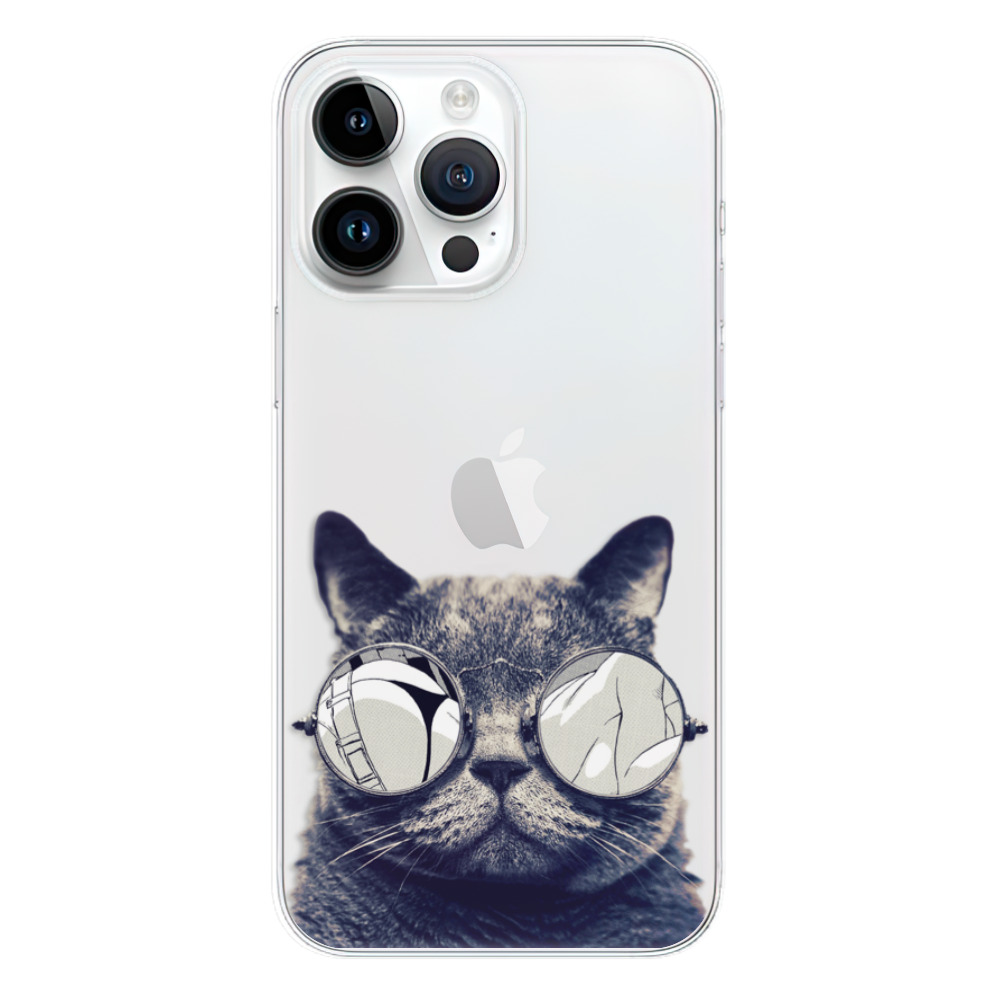 Silikonové odolné pouzdro iSaprio Crazy Cat 01 na mobil Apple iPhone 15 Pro Max (Odolný silikonový kryt, obal, pouzdro iSaprio Crazy Cat 01 na mobilní telefon Apple iPhone 15 Pro Max)