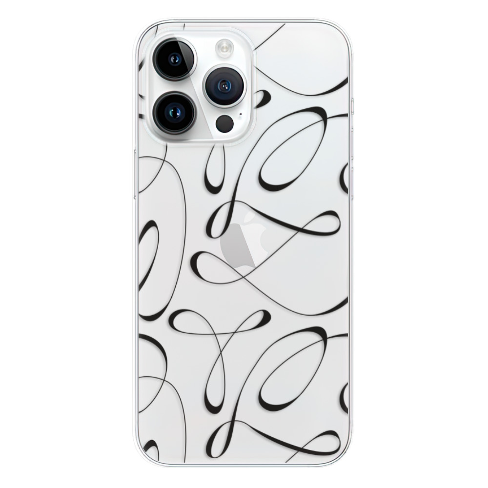 Silikonové odolné pouzdro iSaprio Fancy - black na mobil Apple iPhone 15 Pro Max (Odolný silikonový kryt, obal, pouzdro iSaprio Fancy - black na mobilní telefon Apple iPhone 15 Pro Max)