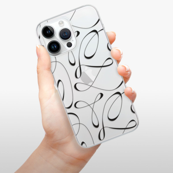 Silikonové pouzdro iSaprio - Apple iPhone 15 Pro Max - Fancy black