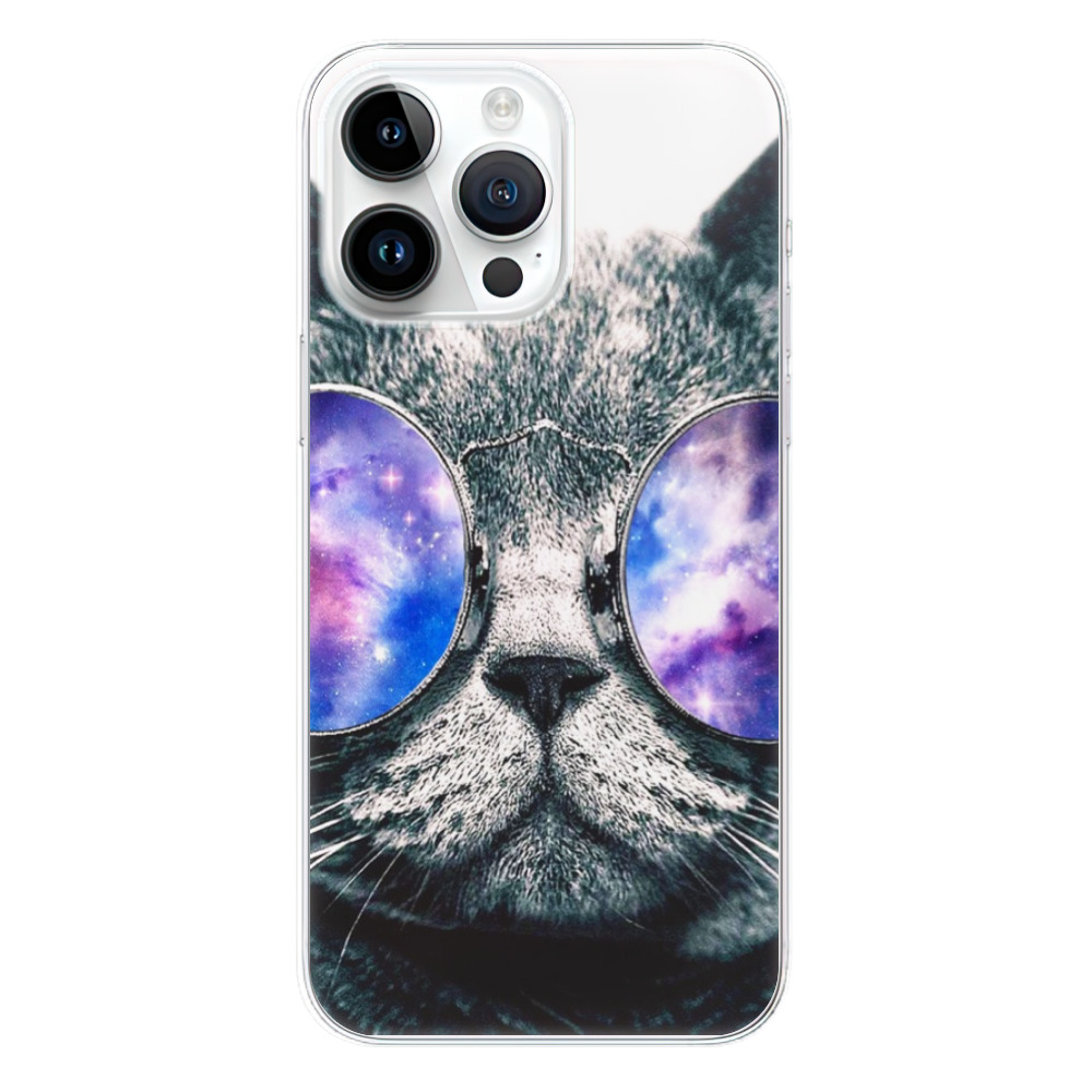 Silikonové odolné pouzdro iSaprio Galaxy Cat na mobil Apple iPhone 15 Pro Max (Odolný silikonový kryt, obal, pouzdro iSaprio Galaxy Cat na mobilní telefon Apple iPhone 15 Pro Max)