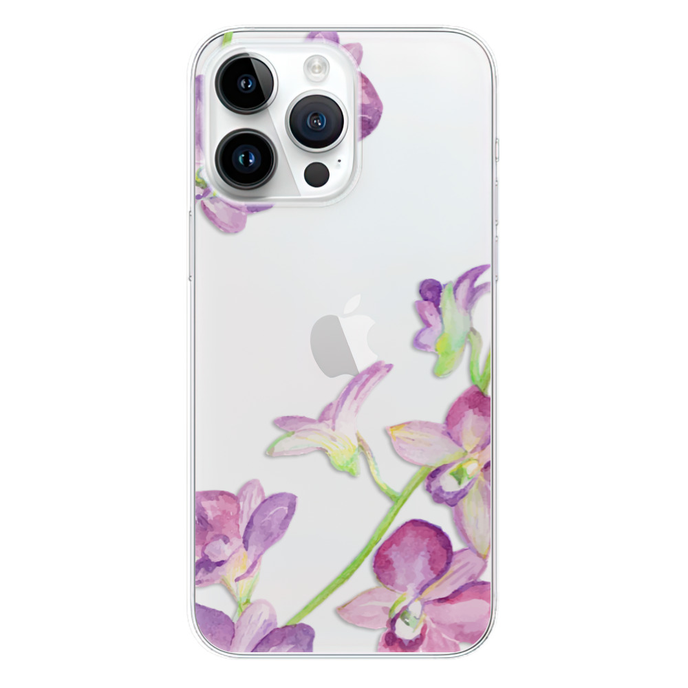 Silikonové odolné pouzdro iSaprio Purple Orchid na mobil Apple iPhone 15 Pro Max (Odolný silikonový kryt, obal, pouzdro iSaprio Purple Orchid na mobilní telefon Apple iPhone 15 Pro Max)