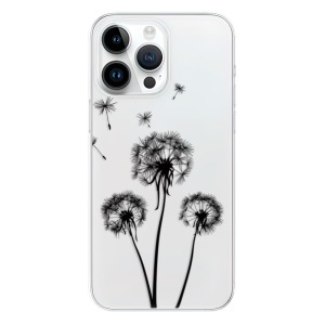 Silikonové pouzdro iSaprio - Apple iPhone 15 Pro Max - Three Dandelions black
