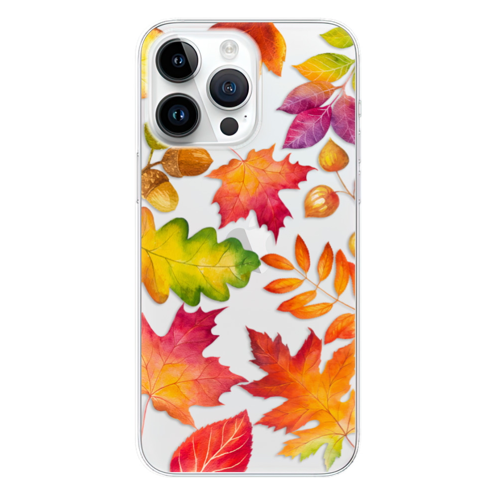 Silikonové odolné pouzdro iSaprio Autumn Leaves 01 na mobil Apple iPhone 15 Pro Max (Odolný silikonový kryt, obal, pouzdro iSaprio Autumn Leaves 01 na mobilní telefon Apple iPhone 15 Pro Max)