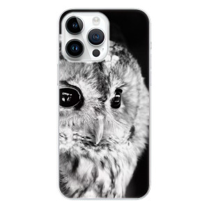 Silikonové pouzdro iSaprio - Apple iPhone 15 Pro Max - BW Owl