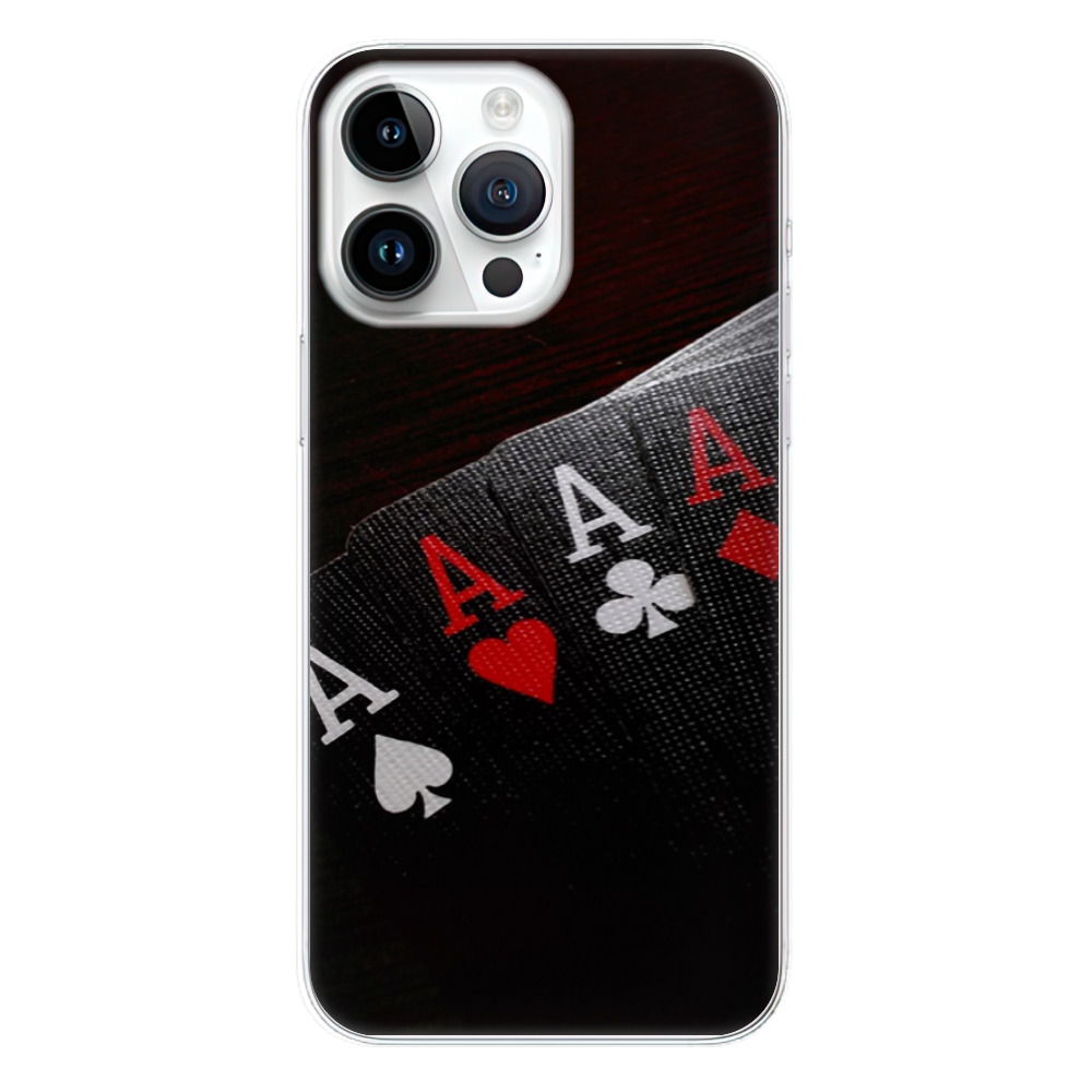 Silikonové odolné pouzdro iSaprio Poker na mobil Apple iPhone 15 Pro Max (Odolný silikonový kryt, obal, pouzdro iSaprio Poker na mobilní telefon Apple iPhone 15 Pro Max)