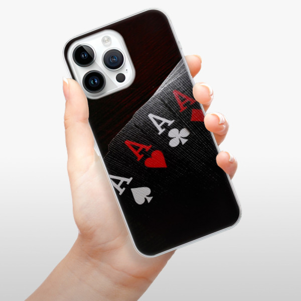 Silikonové pouzdro iSaprio - Apple iPhone 15 Pro Max - Poker