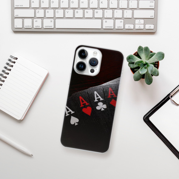 Silikonové pouzdro iSaprio - Apple iPhone 15 Pro Max - Poker