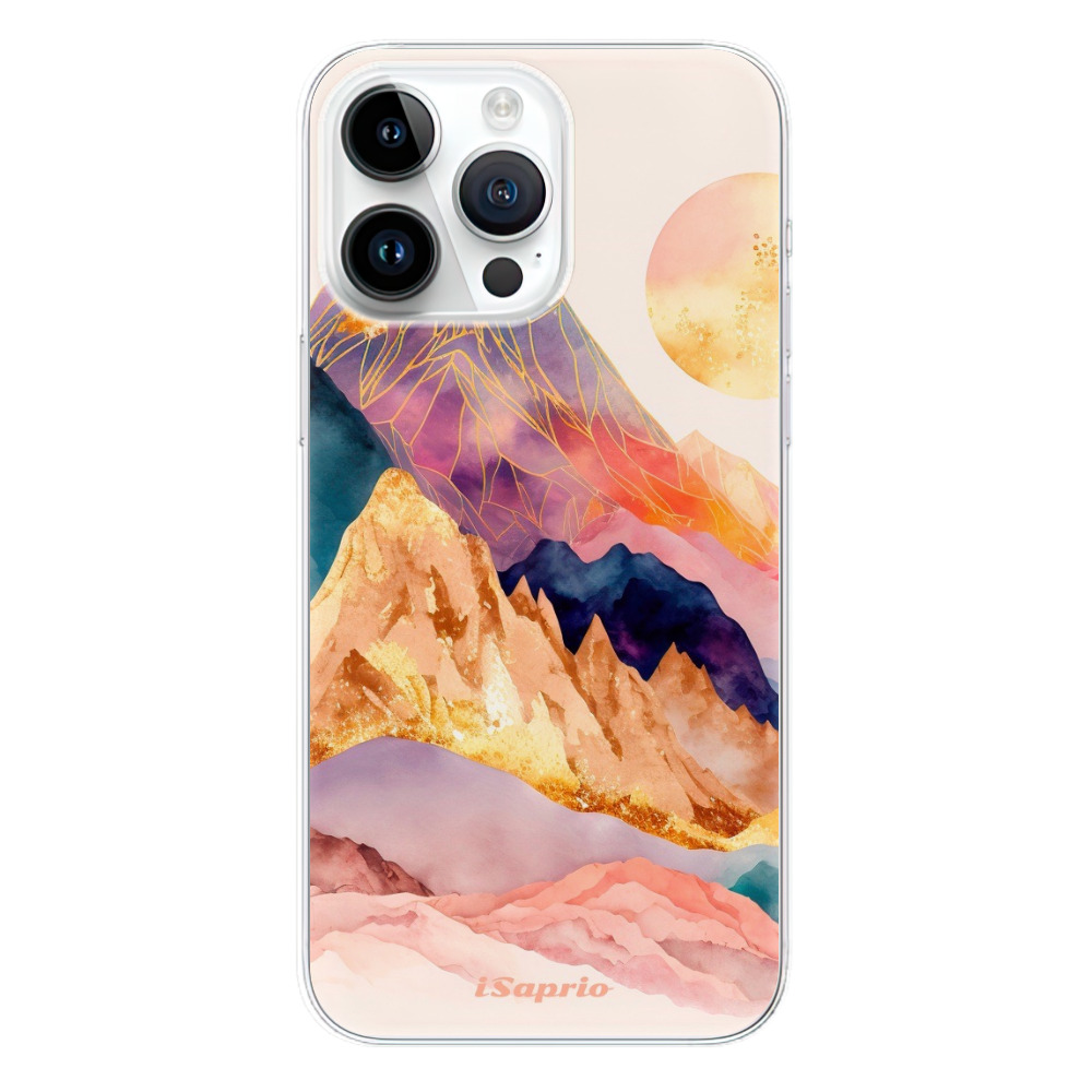 Odolné silikonové pouzdro iSaprio - Abstract Mountains - iPhone 15 Pro Max