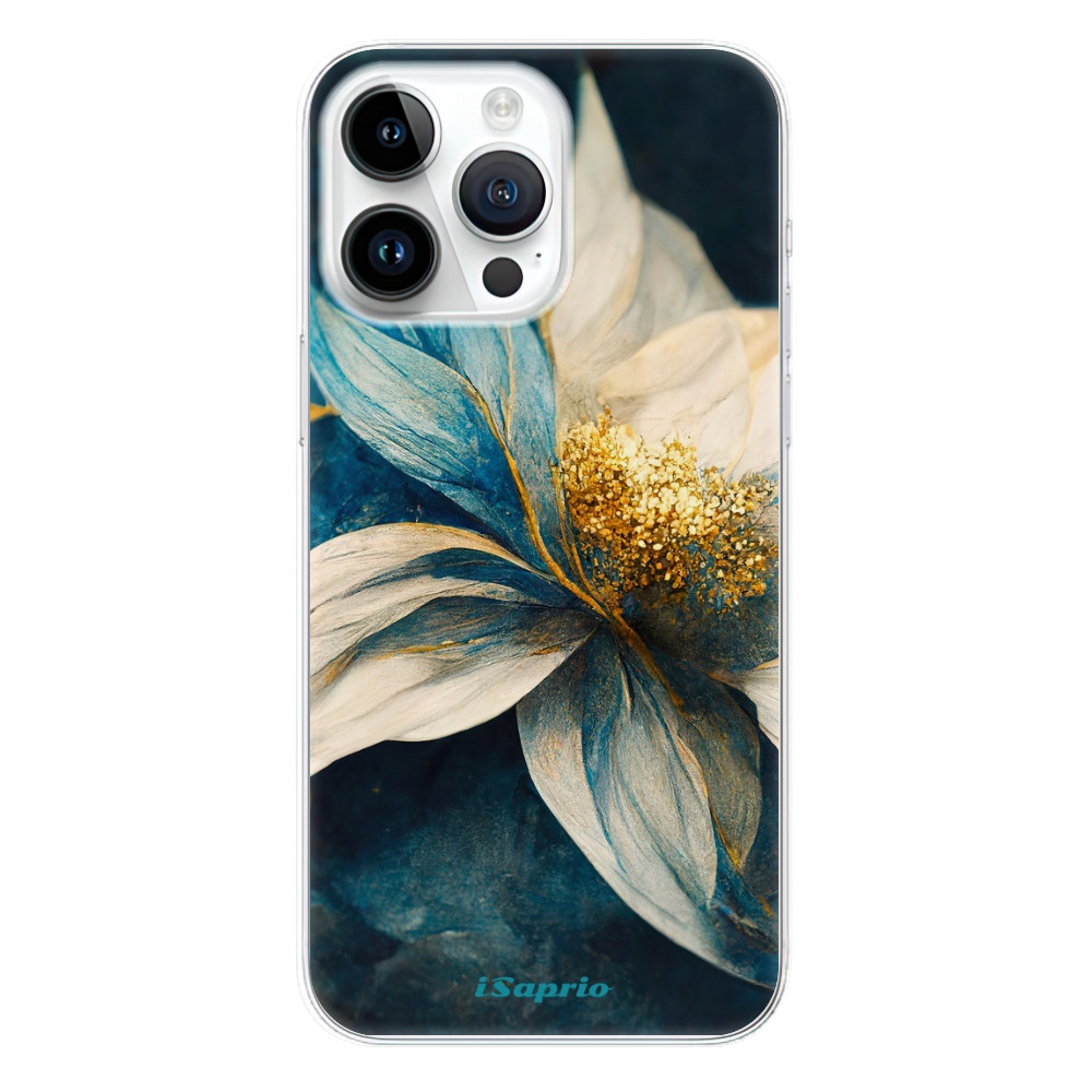 Odolné silikonové pouzdro iSaprio - Blue Petals - iPhone 15 Pro Max