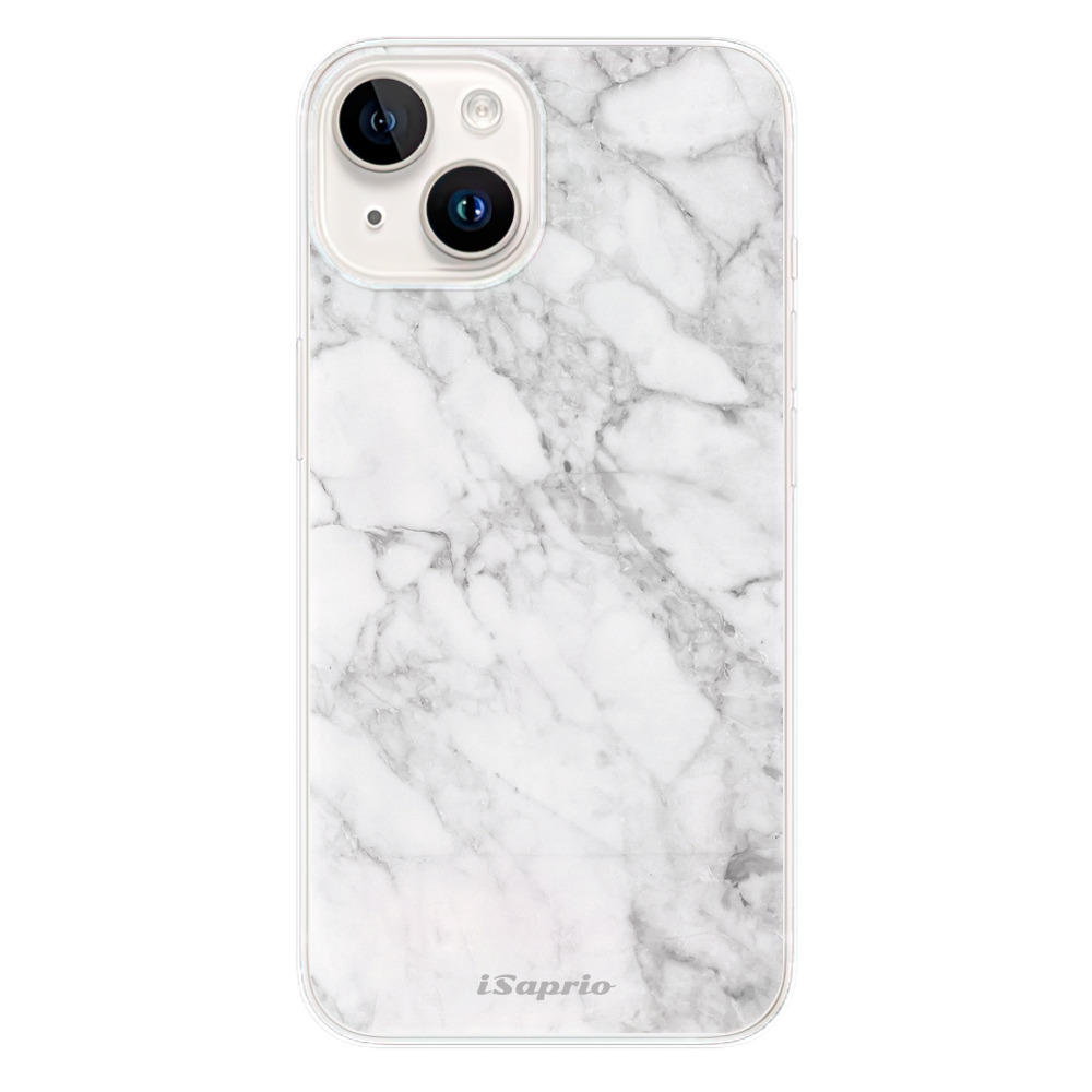Silikonové odolné pouzdro iSaprio SilverMarble 14 na mobil Apple iPhone 15 Plus (Odolný silikonový kryt, obal, pouzdro iSaprio SilverMarble 14 na mobilní telefon Apple iPhone 15 Plus)