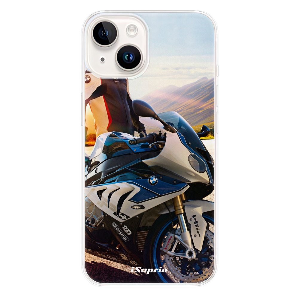 Odolné silikonové pouzdro iSaprio - Motorcycle 10 - iPhone 15 Plus