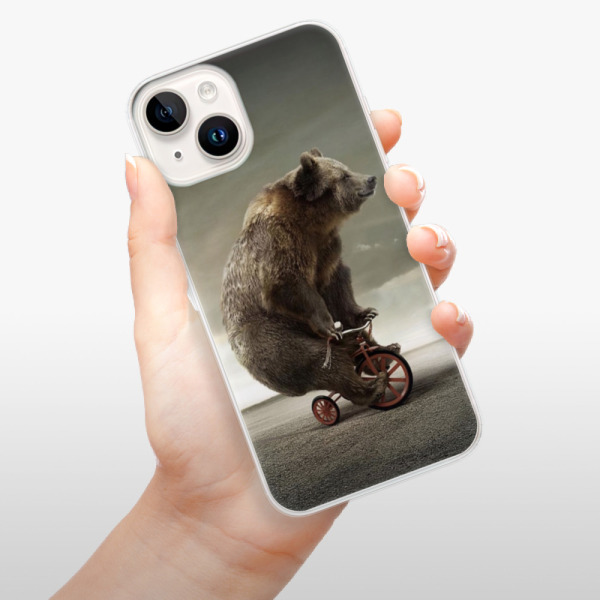 Silikonové pouzdro iSaprio - Apple iPhone 15 Plus - Bear 01