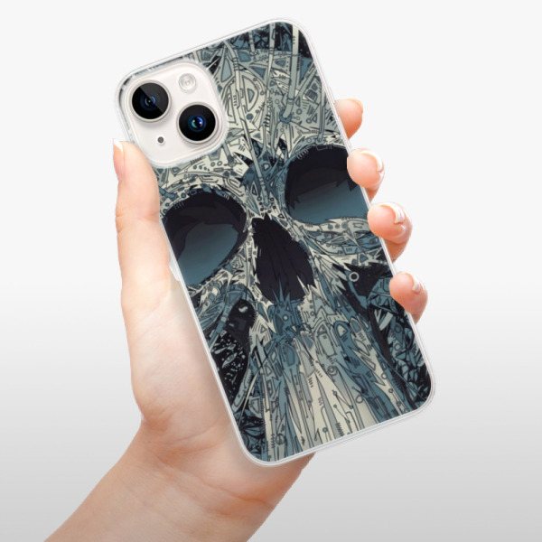 Silikonové pouzdro iSaprio - Apple iPhone 15 Plus - Abstract Skull