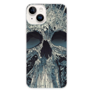 Silikonové pouzdro iSaprio - Apple iPhone 15 Plus - Abstract Skull