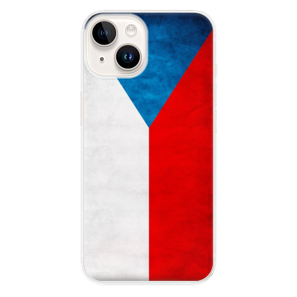 Silikonové odolné pouzdro iSaprio Czech Flag na mobil Apple iPhone 15 Plus (Odolný silikonový kryt, obal, pouzdro iSaprio Czech Flag na mobilní telefon Apple iPhone 15 Plus)