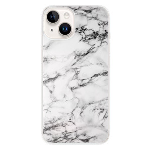 Silikonové pouzdro iSaprio - Apple iPhone 15 Plus - White Marble 01