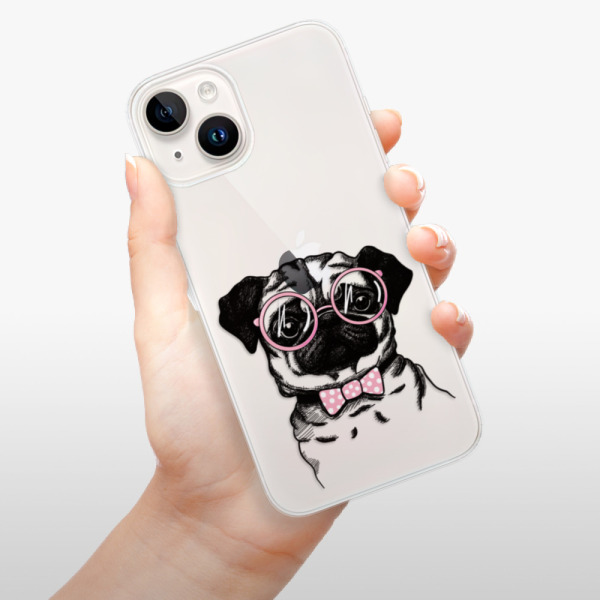 Silikonové pouzdro iSaprio - Apple iPhone 15 Plus - The Pug