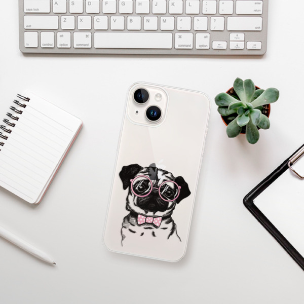 Silikonové pouzdro iSaprio - Apple iPhone 15 Plus - The Pug