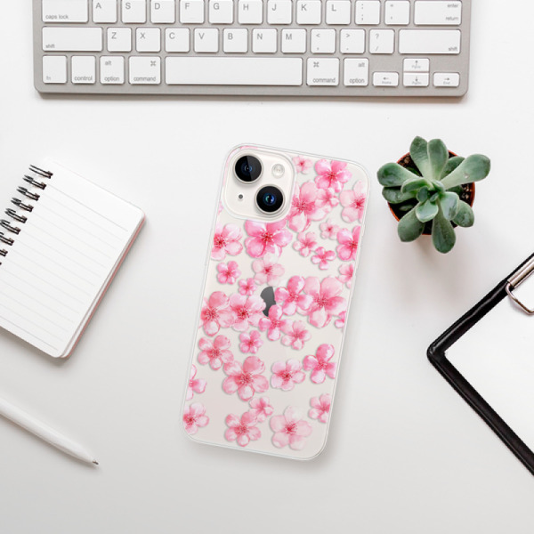 Silikonové pouzdro iSaprio - Apple iPhone 15 Plus - Flower Pattern 05
