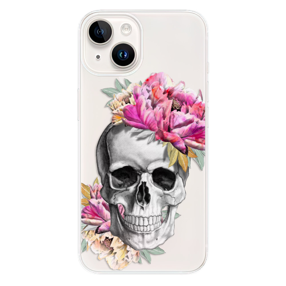 Odolné silikonové pouzdro iSaprio - Pretty Skull - iPhone 15 Plus