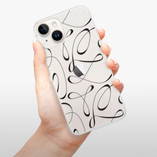 Silikonové pouzdro iSaprio - Apple iPhone 15 Plus - Fancy black