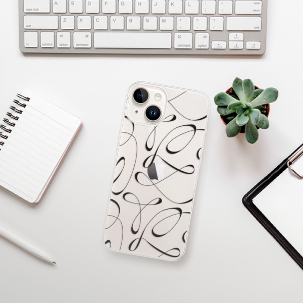 Silikonové pouzdro iSaprio - Apple iPhone 15 Plus - Fancy black