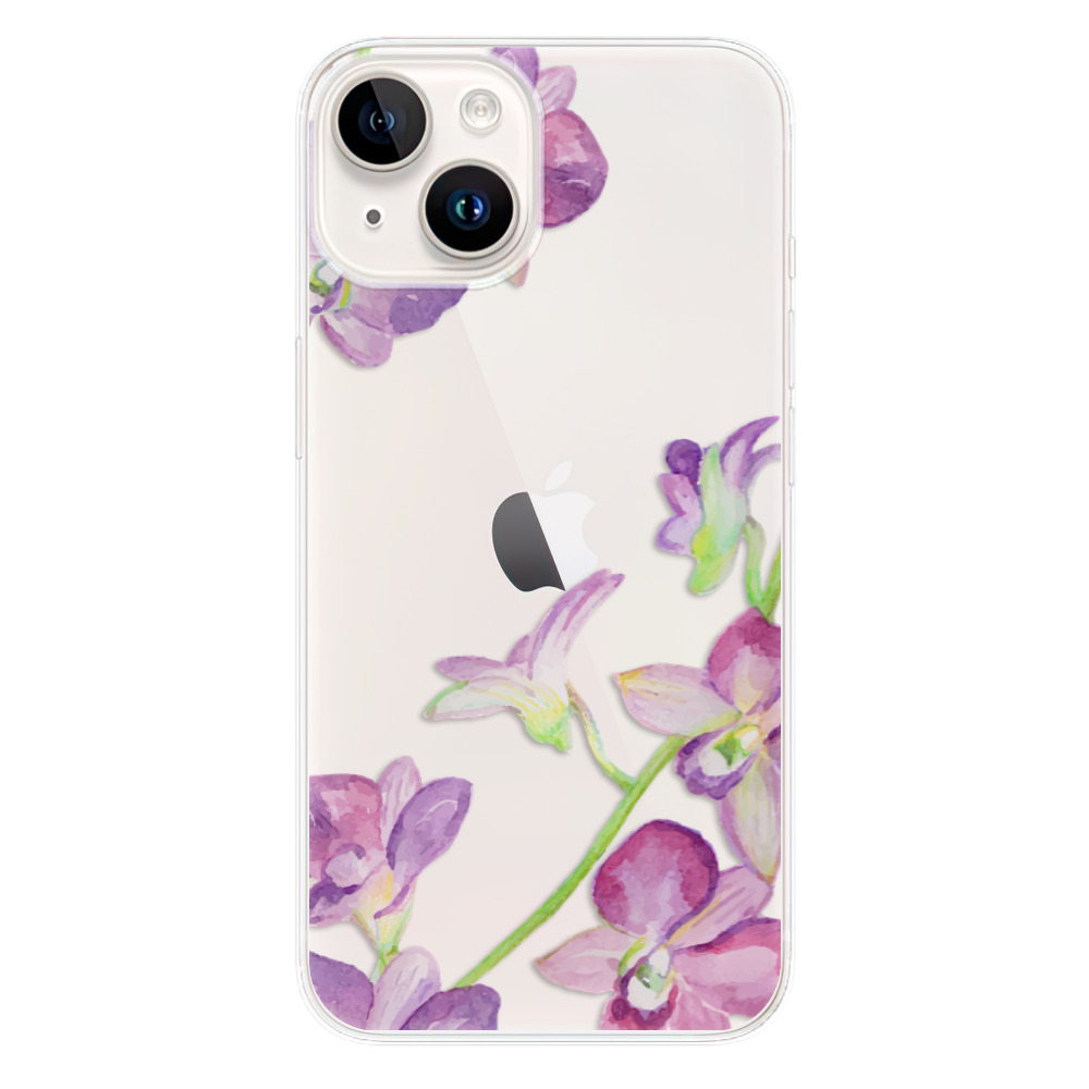 Silikonové odolné pouzdro iSaprio Purple Orchid na mobil Apple iPhone 15 Plus (Odolný silikonový kryt, obal, pouzdro iSaprio Purple Orchid na mobilní telefon Apple iPhone 15 Plus)