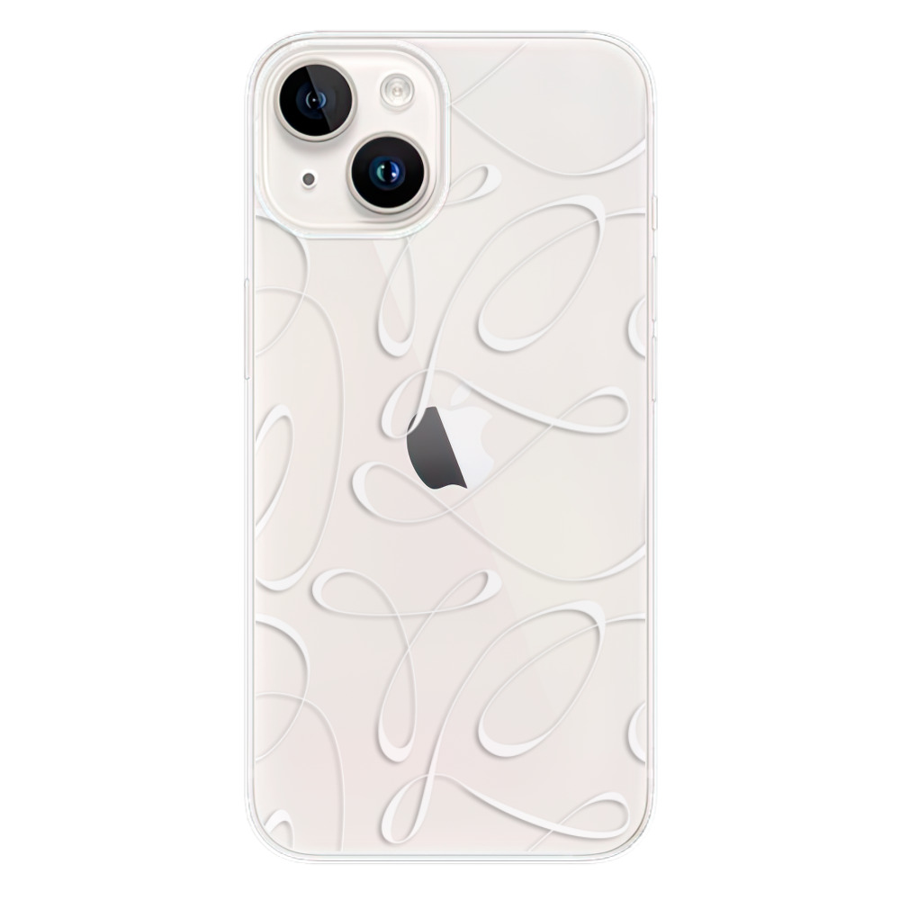 Silikonové odolné pouzdro iSaprio Fancy - white na mobil Apple iPhone 15 Plus (Odolný silikonový kryt, obal, pouzdro iSaprio Fancy - white na mobilní telefon Apple iPhone 15 Plus)