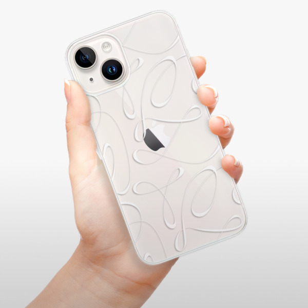 Silikonové pouzdro iSaprio - Apple iPhone 15 Plus - Fancy white
